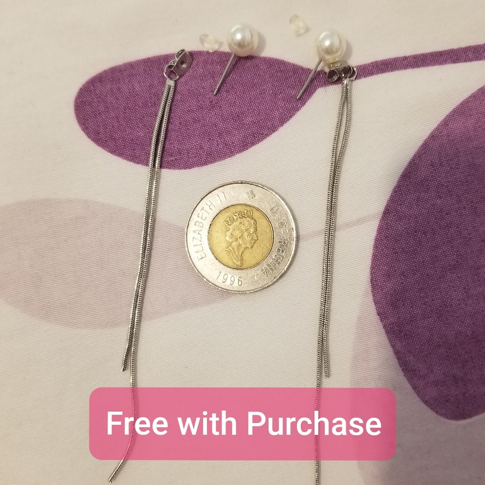 Pearl Drop Silver Earrings